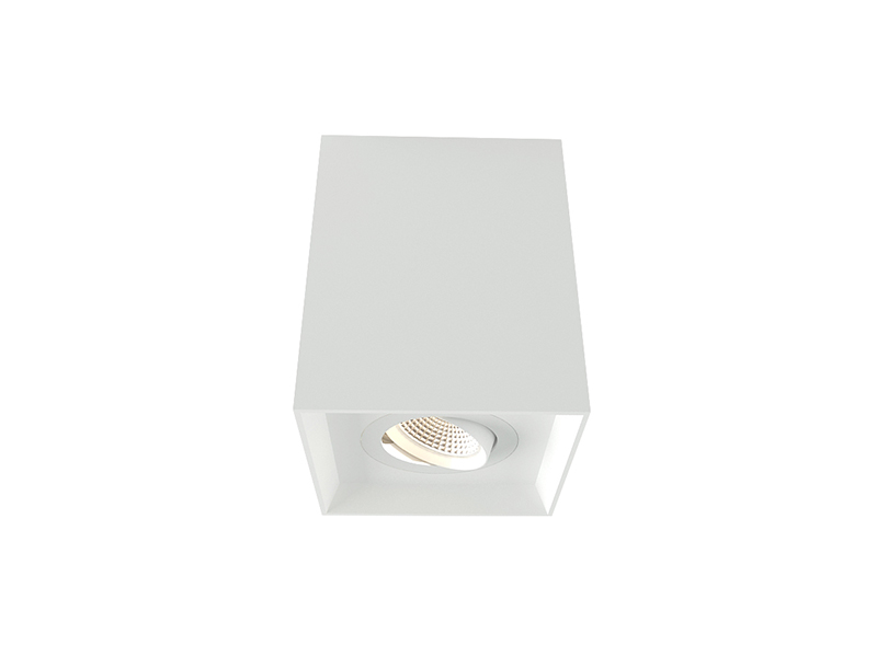 LVY-C2016 Plaster Light Ceiling GU10/MR16/COB Black Gypsum Square Ceiling Lamp