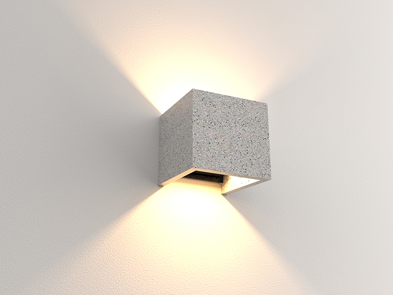 LVY-W0504 Concrete Cement Up Down LED Gray/black/Terrazzo Wall Lamp