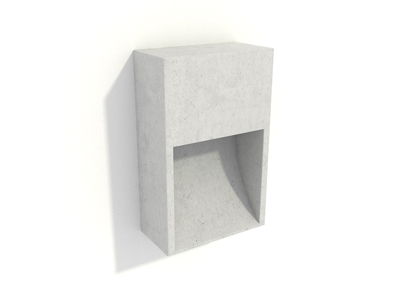 LVY-W0517 Concrete Interior Wall Sconce Square Gray/black Cement LED 5W Indoor Wall Lamp
