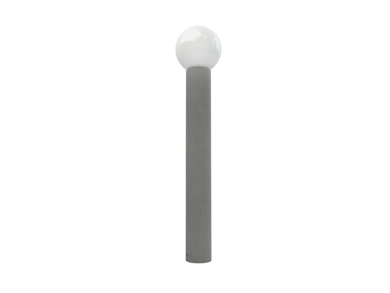 LVY-O6021 Cement Concrete LED Gray/black Outdoor Garden Lamp with a ball