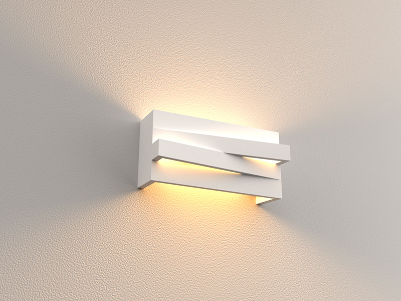 LVY-W0103  Gypsum Lighting Fixture Wall Lamp 2*G9/R7S Plaster Wall Lamp