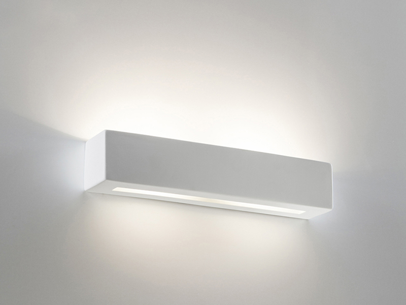 LVY-W0115 Gypsum Plaster Aluminium Square Modern Design G9/E14 Indoor Wall Light