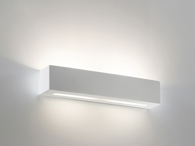 LVY-W0117 Gypsum Plaster Square Modern Design 3*G9/E14 Indoor Wall Light
