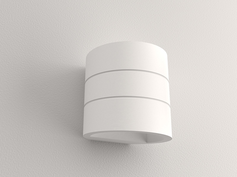 LVY-W0144 Gypsum Plaster White Modern Design Recessed G9 Indoor Wall Lamp