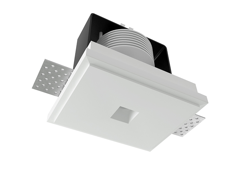 LVY-D0171 Modern Gypsum Plaster Ceiling Single hole Recessed Trimless Led Downlight