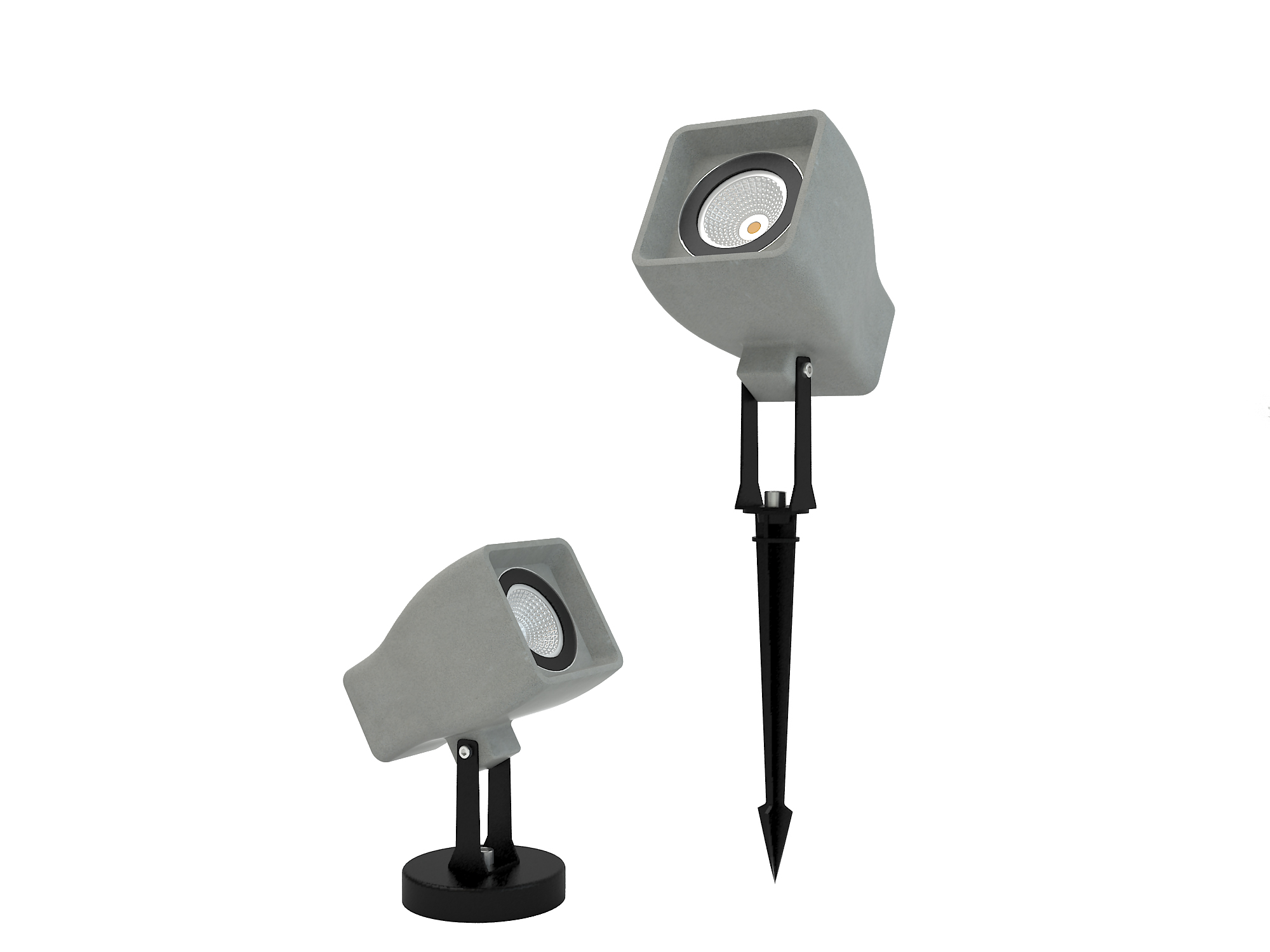 LVY-O6024 Gray/black Concrete garden outdoor LED lamp