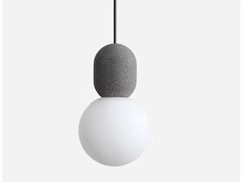 LVY-P5530 Cement Hanging Lights Decorative Light E27 Gray/black Cement Pendant Lamps